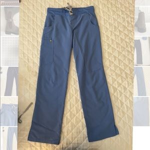 Figs Kade Cargo Scrub Pants - Small, ceil blue